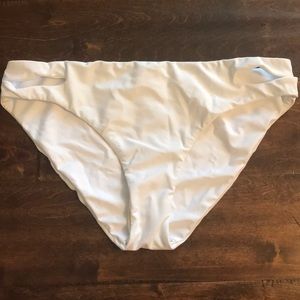 ROXY white bikini bottoms